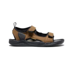 Keen Men's Drift Creek Two-Strap Sandal | Bison/Black