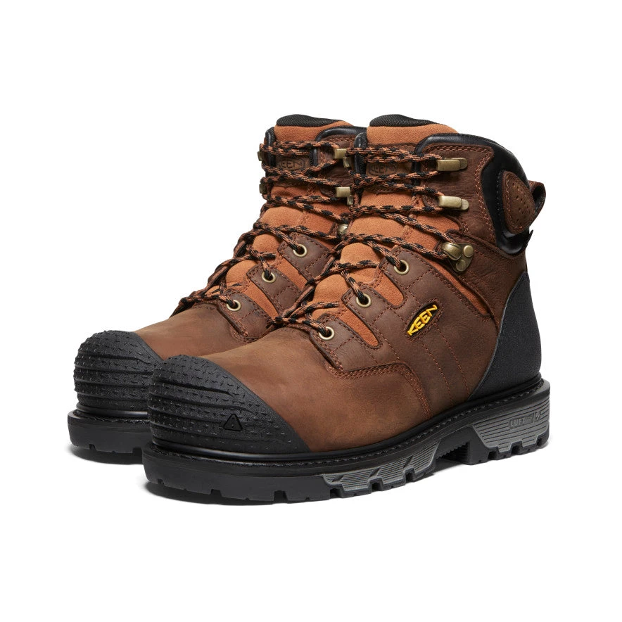 Keen Men's Camden 6" Waterproof Boot (Carbon-Fiber Toe) | Leather Brown/Black 4 Keen Men's Camden 6" Waterproof Boot (Carbon-Fiber Toe) | Leather Brown/Black - Image 2