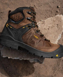 Keen Women's Dover 6" Waterproof Boot (Carbon-Fiber Toe) | Dark Earth/Black -Footique Shop 1024210 PDP RightImage