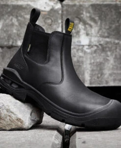 Keen Men's Juneau Romeo Waterproof Boot (Carbon-Fiber Toe) | Black/Black -Footique Shop 1025581 PDP LeftImage