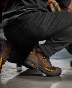 Keen Men's Troy 6" Waterproof Boot (Carbon-Fiber Toe) | Dark Earth/Black -Footique Shop 1025696 PDP LeftImage