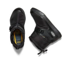 Keen Women's Hoodromeo Waterproof Slip-On Boot | Black/Black -Footique Shop 10697dd78316463305e08a2252d8311b19a869e0