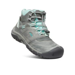 Keen Big Kids' Ridge Flex Waterproof Boot | Grey/Blue Tint -Footique Shop 208ca8abc18de50742a40668ad2fe703b6658c00