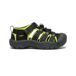 Keen Little Kids' Newport H2 | Black/Lime Green