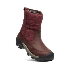 Keen Women's Betty Waterproof Pull-On Boot | Burgundy/Black -Footique Shop 28804188aec309513564e4dd78274c16ceec7d69
