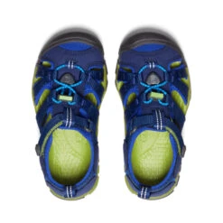 Keen Little Kids' Seacamp II CNX | Blue Depths/Chartreuse -Footique Shop 29da11b54f1e61c417e38a40c953d802854f1697