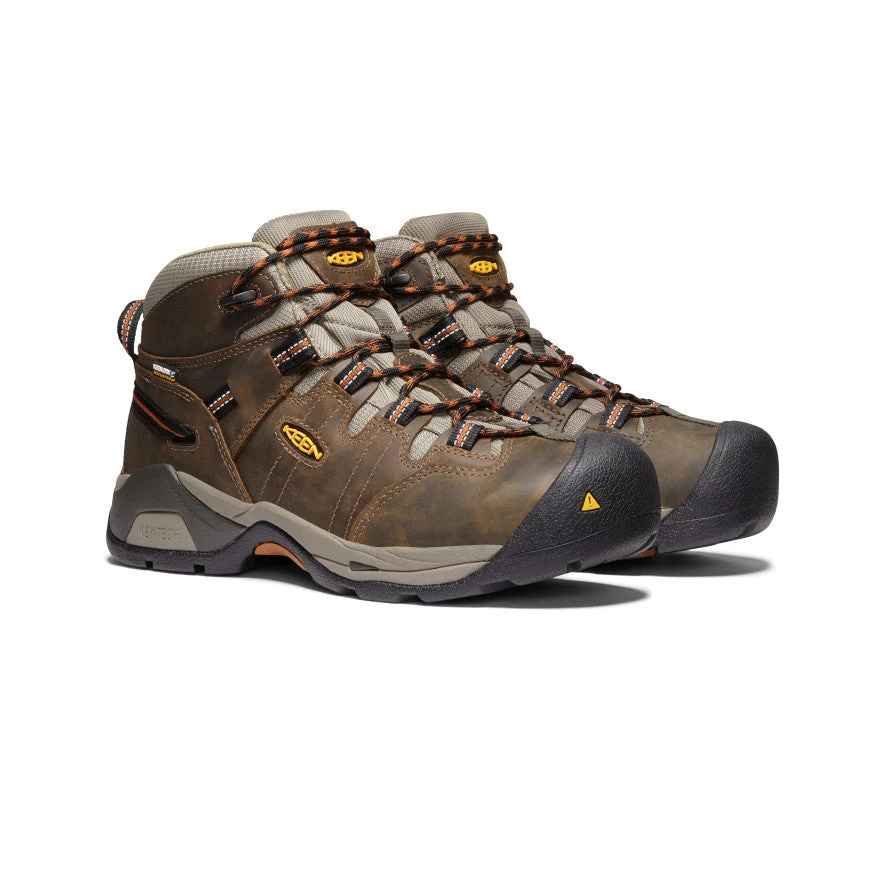 Keen Men's Detroit XT Waterproof Boot (Soft Toe) | Black Olive/Leather Brown 4 Keen Men's Detroit XT Waterproof Boot (Soft Toe) | Black Olive/Leather Brown - Image 2