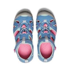 Keen Big Kids' Seacamp II CNX | Coronet Blue/Hot Pink -Footique Shop 3068a326bd44cc57020c57a00dbcef15deb78094