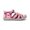 Keen Big Kids' Seacamp II CNX | Rainbow/Festival Fuchsia -Footique Shop 364baaefceb00ee82f0f1b496c581fdf7bd419a1