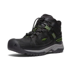 Keen Big Kids' Targhee Waterproof Boot | Black/Campsite -Footique Shop 3a1f0d08db2986c818cb067a3e7c9544d631c715