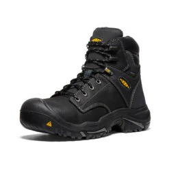 Keen Men's Mt Vernon 6" Waterproof Boot (Steel Toe) | Black -Footique Shop 5204cd72980a4b7678cd5cbf2e447a9251f488c8