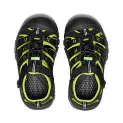 Keen Little Kids' Newport H2 | Black/Lime Green -Footique Shop 52e041cb888da61ff8a46a971119feddcf523e9a