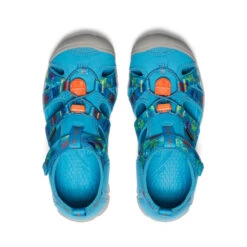 Keen Big Kids' Seacamp II CNX X Smokey Bear | Smokey Bear/Fjord Blue -Footique Shop 5d4a399cc760ff49db0fc65b31d37f1d45e3b3be