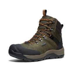 Keen Men's Revel IV Polar Waterproof Boot | Dark Olive/Marmalade -Footique Shop 620b7535daa3a4603908485bce1bd10e35f7788f