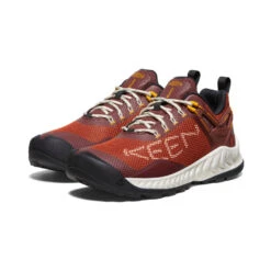 Keen Women's NXIS EVO Waterproof Shoe | Baked Clay/Golden Yellow -Footique Shop 65c942f1f8ce2a61ed154fa4ec0014ba1d87fb74