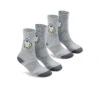 Keen Kids' Comfy Crew Socks 2-Pack | Gray Yeti Print