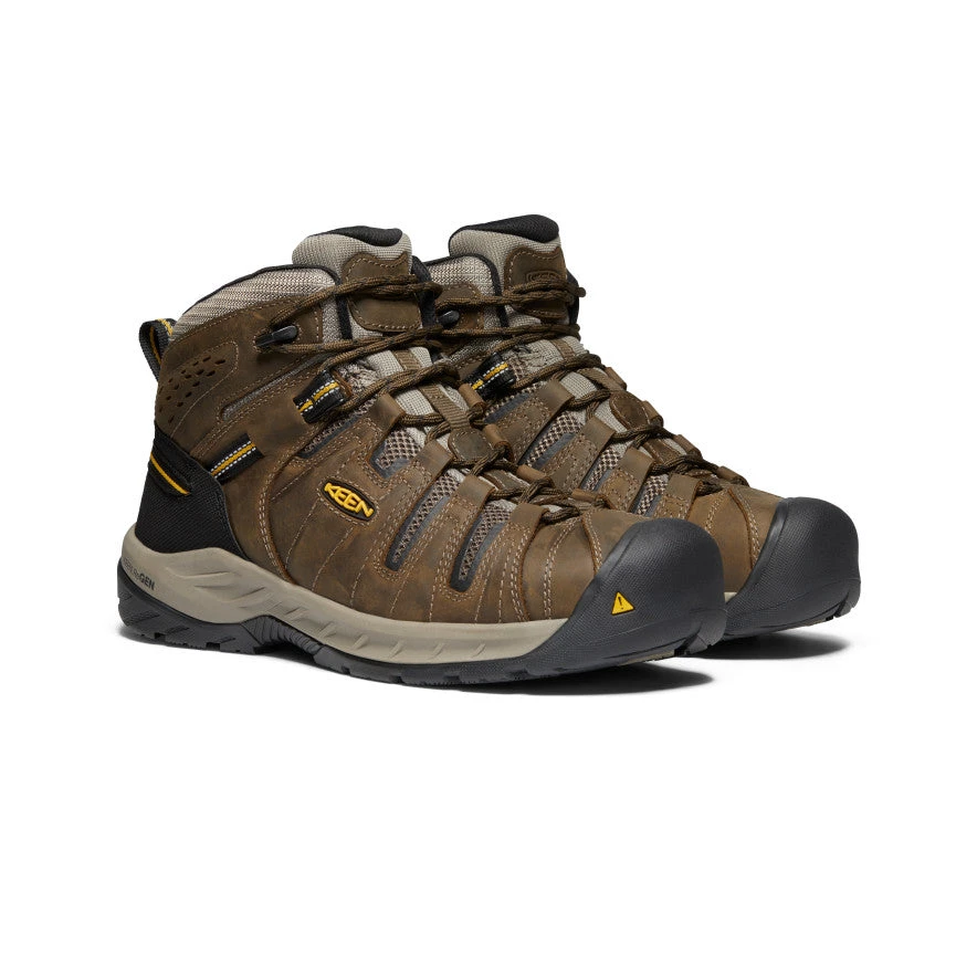 Keen Men's Flint II Boot (Steel Toe) | Cascade Brown/Golden Rod 4 Keen Men's Flint II Boot (Steel Toe) | Cascade Brown/Golden Rod - Image 2