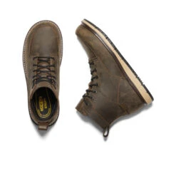 Keen Men's San Jose 6" Waterproof Boot (Aluminum Toe) | Cascade Brown/Black -Footique Shop 6fe5f5705f20f0aac572c73b0553bf5a30f3a42a