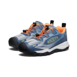Keen Big Kids' Wanduro Speed Hiking Shoe | Vintage Indigo/Tangerine -Footique Shop 76d2ef12af0b9d78054c54566dd944c5401fc3f3