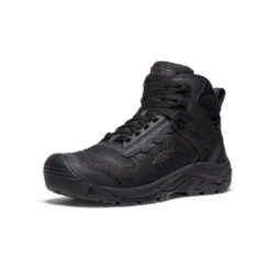 Keen Men's Reno KBF Waterproof Mid (Soft Toe) | Black/Black -Footique Shop 796635f7b357c69ed5ab6c9a1c442e31397675e4