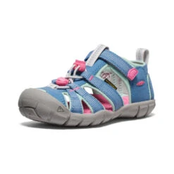 Keen Little Kids' Seacamp II CNX | Coronet Blue/Hot Pink -Footique Shop 80cbf833d2ce370a40edcdca7a4c00874c41e010
