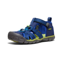 Keen Big Kids' Seacamp II CNX | Blue Depths/Chartreuse -Footique Shop 88e75d07172111759b87b148fc1fb9864998d3d0