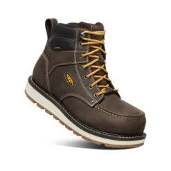 Keen Men's Cincinnati 6" Waterproof Boot (Carbon-Fiber Toe) | Dark Chocolate/Sandshell -Footique Shop 8eebc103bc703592decc08b8374ecf55dcc906d4
