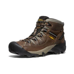 Keen Men's Targhee II Mid Waterproof Hiking Boots | Shitake/Brindle -Footique Shop 96acf099c70b566e5ee931b9bf692784460067fa