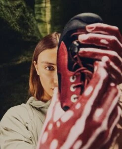 Keen Women's Jasper Rocks Sneaker X Hiking Patrol | Phantasmal Red -Footique Shop KEEN W 1028333 HikingPatrolxJasperRocks Lifestyle PDP Single Left