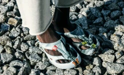 Keen Men's Shanti Arts Clog X PG&AK | Silver Birch/Blue Depths -Footique Shop MShantiArts1027136LifestylePDPDoublewide