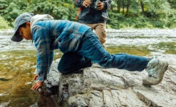 Keen Big Kids' Ridge Flex Waterproof Boot | Grey/Blue Tint -Footique Shop RidgeFlexPDPLifestyle1Kids 3