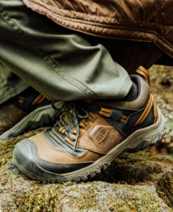 Keen Men's Ridge Flex Waterproof | Bison/Golden Brown 14 Keen Men's Ridge Flex Waterproof | Bison/Golden Brown -Footique Shop RidgeFlexPDPLifestyle2Family 1