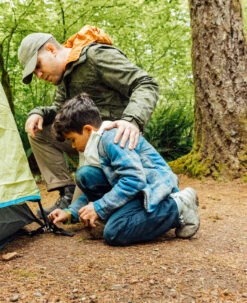 Keen Big Kids' Ridge Flex Waterproof Boot | Grey/Blue Tint -Footique Shop RidgeFlexPDPLifestyle3Kids 1