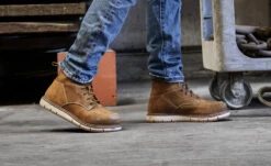 Keen Women's San Jose 6" Waterproof Boot (Aluminum Toe) | Almond/Gum -Footique Shop SDD 496 PDP SanJose 1026369 Top Image