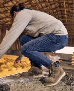 Keen Women's Cincinnati 6" Waterproof Boot (Carbon-Fiber Toe) | Belgian/Sandshell 15 Keen Women's Cincinnati 6" Waterproof Boot (Carbon-Fiber Toe) | Belgian/Sandshell -Footique Shop SDD 505 PDP Cincinnati 1023224 Right Image