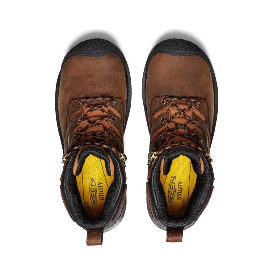 Keen Men's Camden 6" Waterproof Boot (Carbon-Fiber Toe) | Leather Brown/Black 6 Keen Men's Camden 6" Waterproof Boot (Carbon-Fiber Toe) | Leather Brown/Black - Image 4