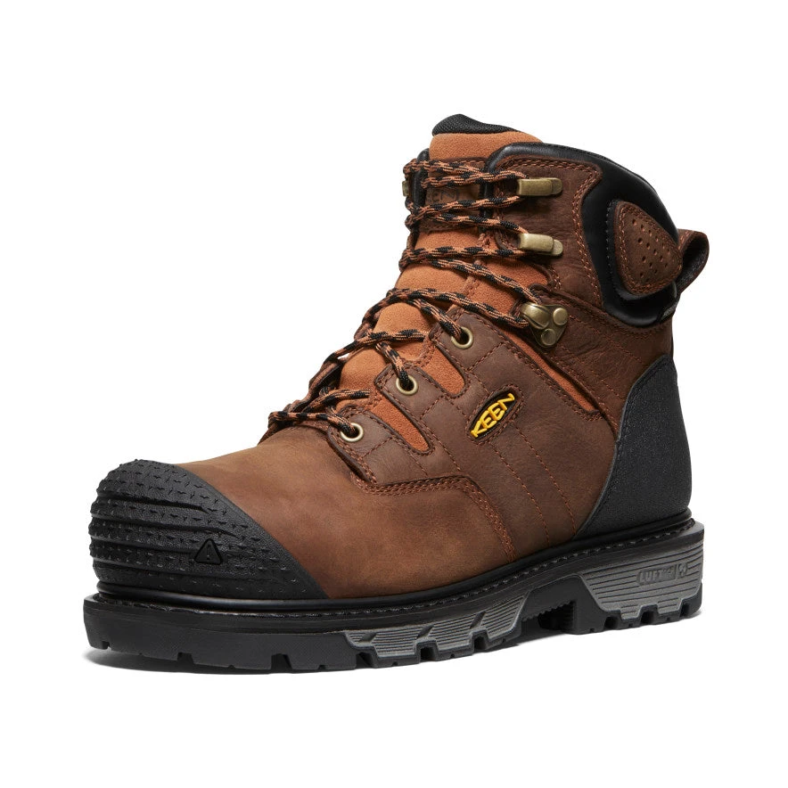 Keen Men's Camden 6" Waterproof Boot (Carbon-Fiber Toe) | Leather Brown/Black 5 Keen Men's Camden 6" Waterproof Boot (Carbon-Fiber Toe) | Leather Brown/Black - Image 3