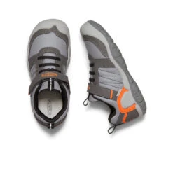 Keen Big Kids' Knotch Peak Sneaker | Magnet/Safety Orange -Footique Shop d24f4c3206e8ff13ea62a384a55c8ba0a35ccaf0