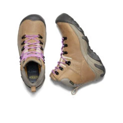 Keen Women's Pyrenees Waterproof Hiking Boot | Safari/English Lavender -Footique Shop d2c01ab5f0b73e77c3a564658b875452b84b4a0d