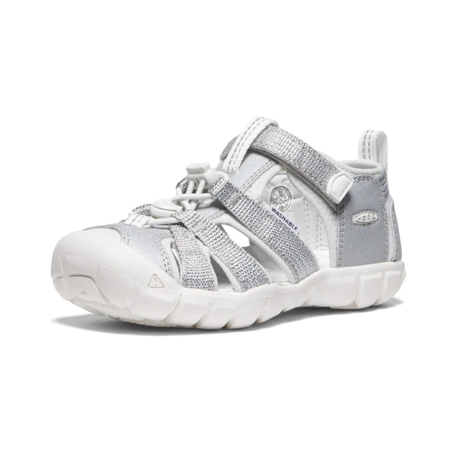 Keen Little Kids' Seacamp II CNX | Silver/Star White 5 Keen Little Kids' Seacamp II CNX | Silver/Star White - Image 3