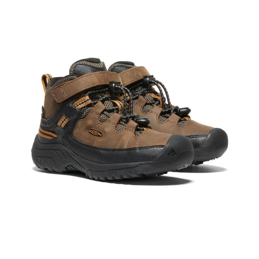 Keen Little Kids' Targhee Waterproof Boot | Dark Earth/Golden Brown 4 Keen Little Kids' Targhee Waterproof Boot | Dark Earth/Golden Brown - Image 2