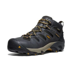 Keen Men's Lansing Mid Waterproof (Steel Toe) | Raven/Tawny Olive -Footique Shop e964198265834cc2caa93d626798f3937d40a9f9