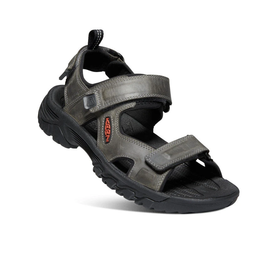 Keen Men's Targhee III Open Toe Sandal | Grey/Black 5 Keen Men's Targhee III Open Toe Sandal | Grey/Black - Image 3